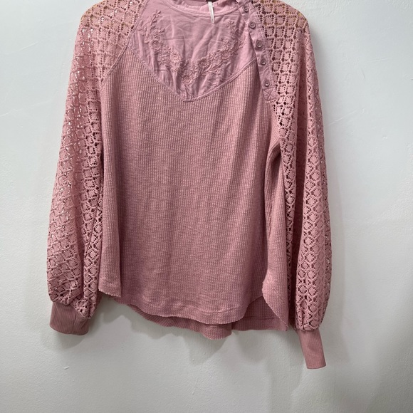 Free People Rose Sweetest Thing Thermal size m - Picture 14 of 14